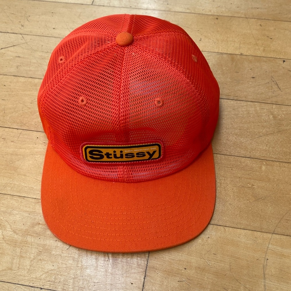 Stussy Snapback Cap Orange - worn once